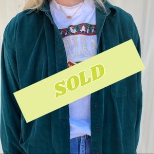 large green button up